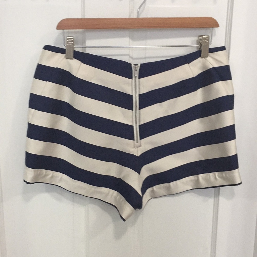 Dolce Vita Navy & Ivory Striped Shorts